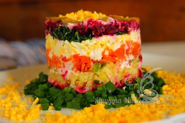 Пошаговый рецепт с фото салата со свеклой и морковью
