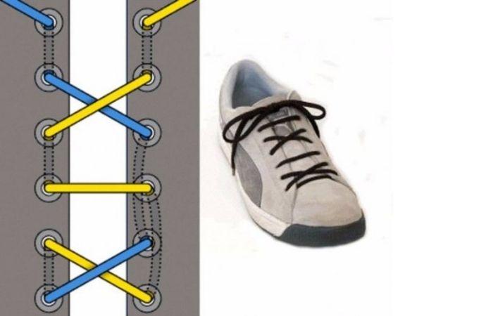 как завязать шнурки на ботинках