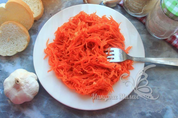 Рецепт с фото моркови по-корейски в домашних условиях без приправы