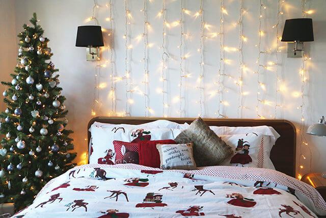 как украсикак украсить кровать на новый год